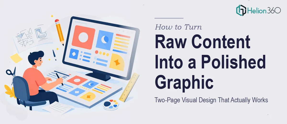 How to Turn Raw Content Into a Polished Two-Page Visual Graphic That Actually Works