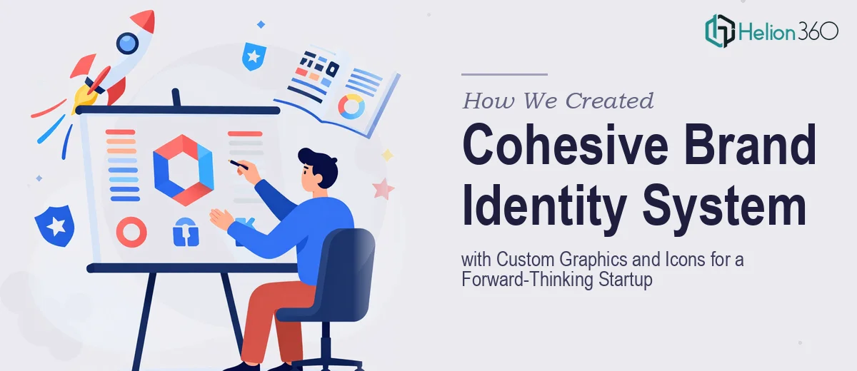 How We Created a Cohesive Brand Identity System with Custom Graphics and Icons for a Forward-Thinking Startup