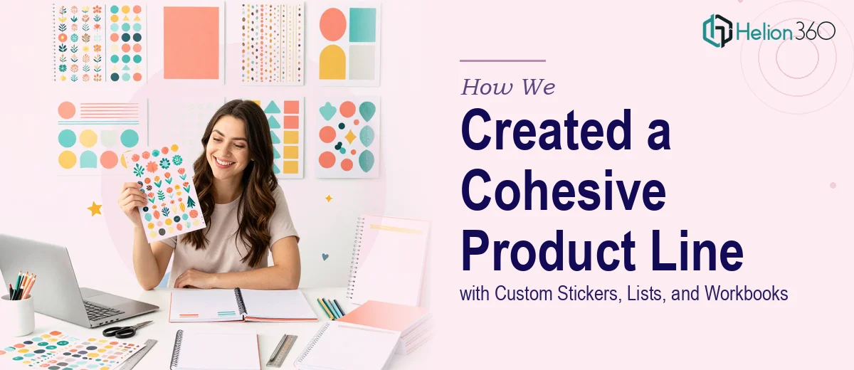 How We Created a Cohesive Printable Product Line with Custom Stickers, Lists, and Workbooks