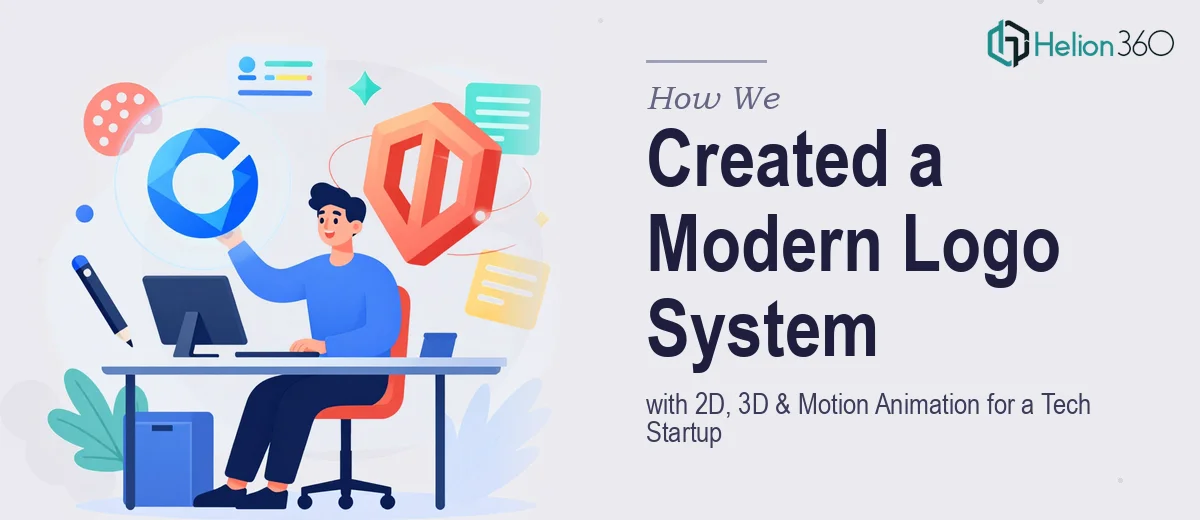 How We Created a Modern 2D and 3D Logo System with Motion Animation for a Technology Startup