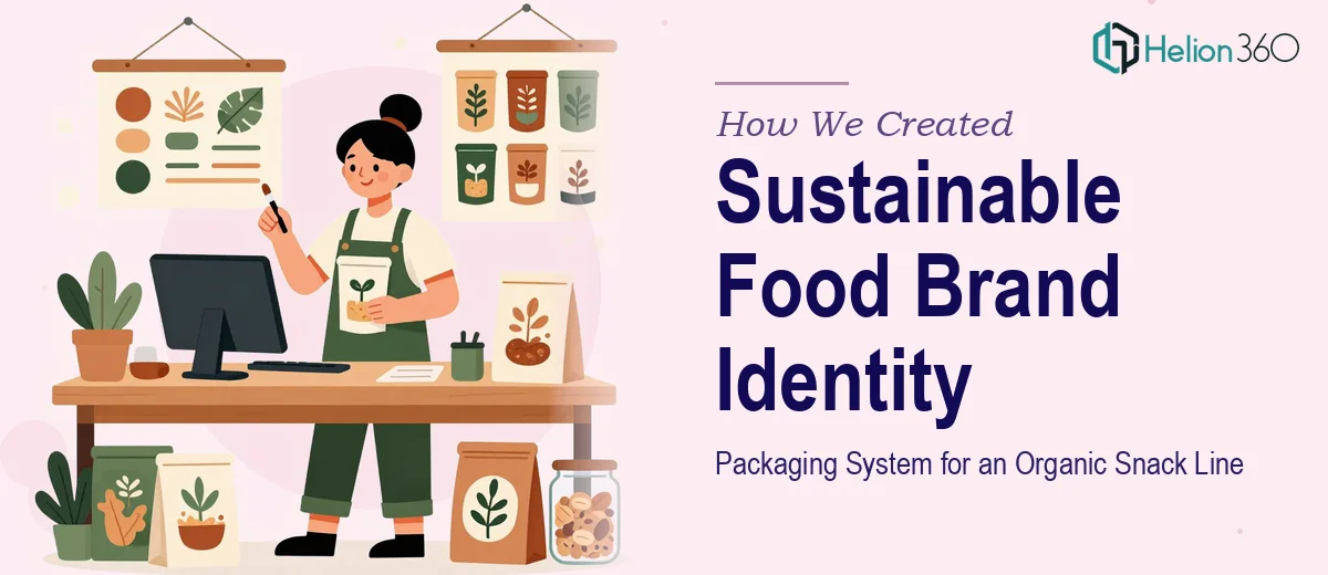 How We Created a Sustainable Food Brand Identity and Packaging System for an Organic Snack Line