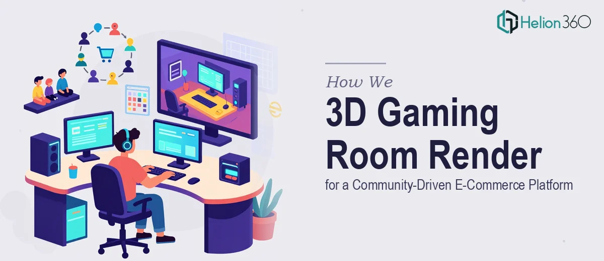 How We Created an Immersive 3D Gaming Room Render for a Community-Driven E-Commerce Platform