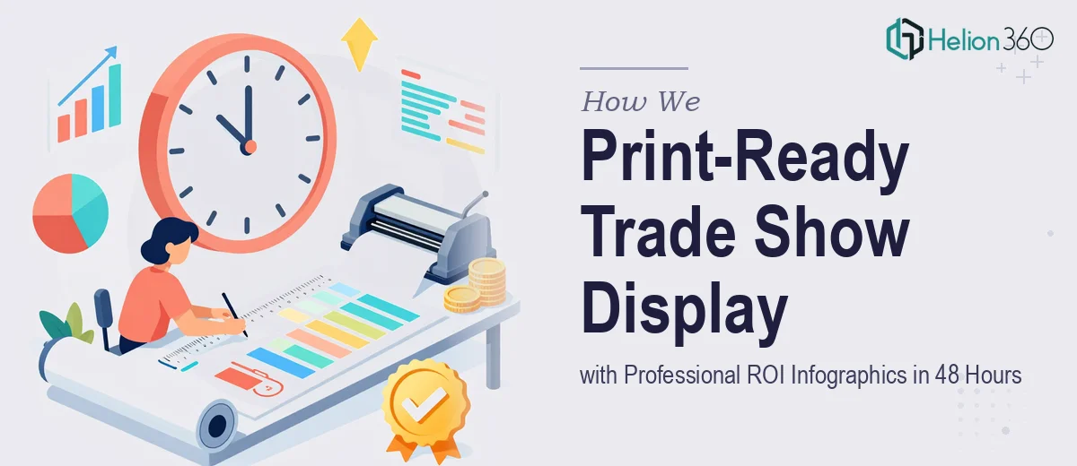 How We Delivered a Print-Ready 10x20 Trade Show Display with Professional ROI Infographics in 48 Hours