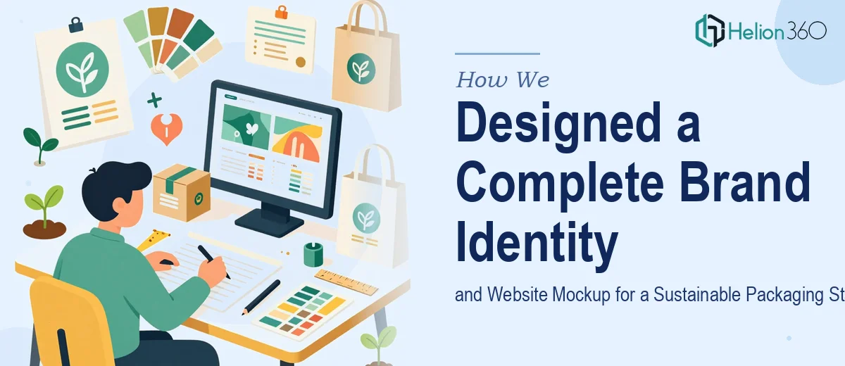 How We Designed a Complete Brand Identity and Website Mockup for a Sustainable Packaging Startup