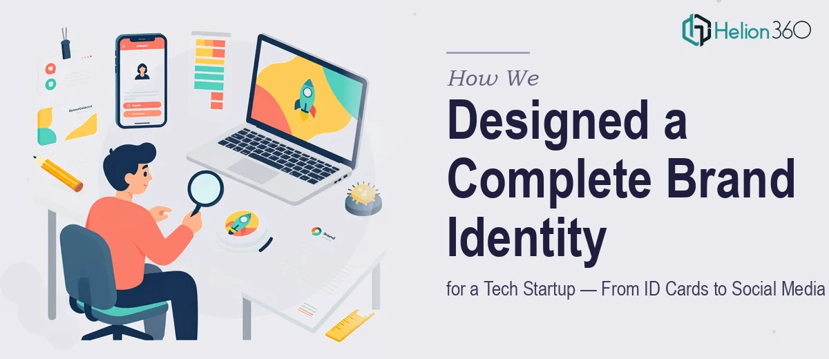 How We Designed a Complete Brand Identity System for a Tech Startup—From ID Cards to Social Media