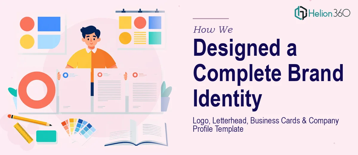 How We Designed a Complete Brand Identity System: Logo, Letterhead, Business Cards & Company Profile Template