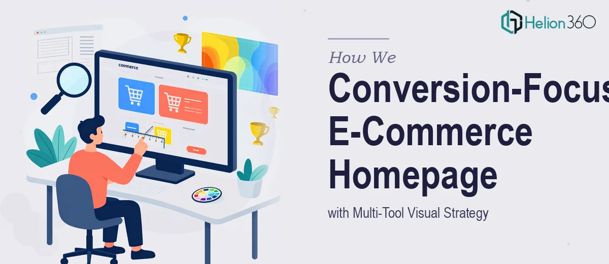 How We Designed a Conversion-Focused E-Commerce Homepage with Multi-Tool Visual Strategy