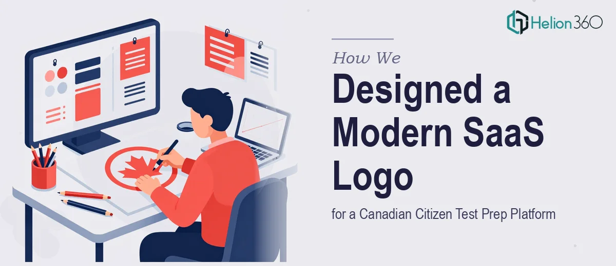 How We Designed a Minimal, Modern SaaS Logo for a Canadian Citizen Test Prep Platform
