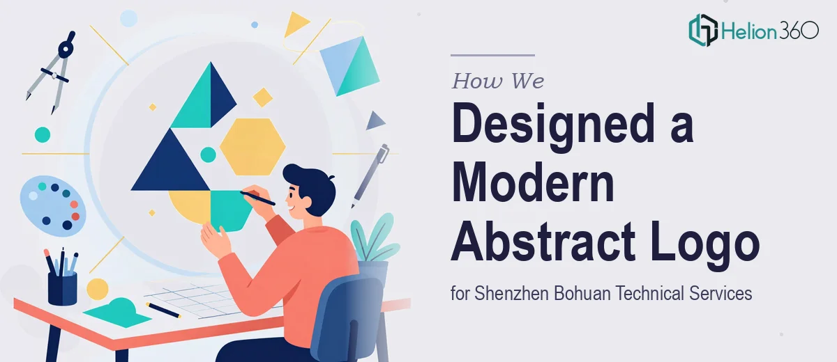 How We Designed a Modern Abstract Logo for Shenzhen Bohuan Technical Services