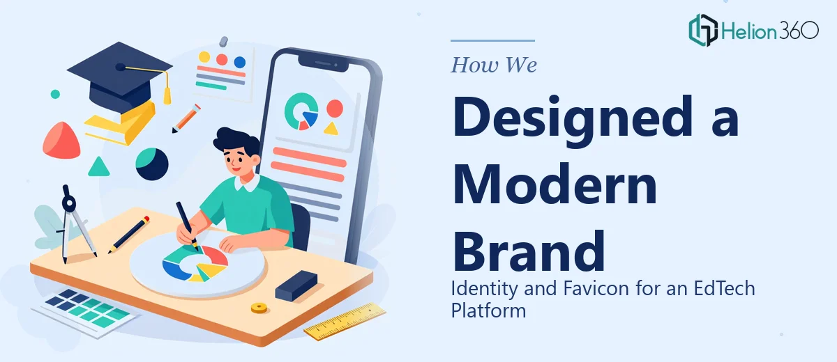 How We Designed a Modern Brand Identity and Favicon for an EdTech Platform