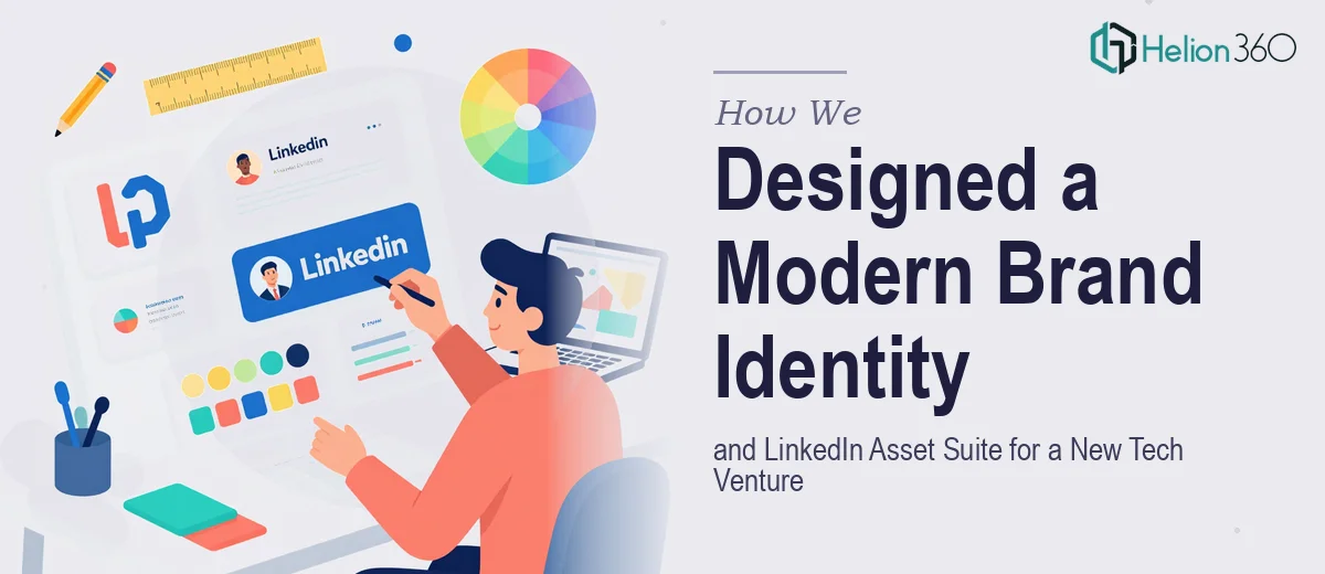 How We Designed a Modern Brand Identity and LinkedIn Asset Suite for a New Tech Venture