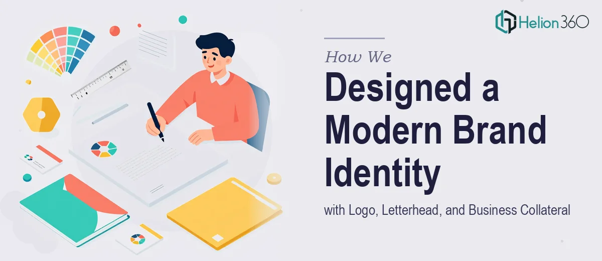 How We Designed a Modern Brand Identity System with Logo, Letterhead, and Business Collateral