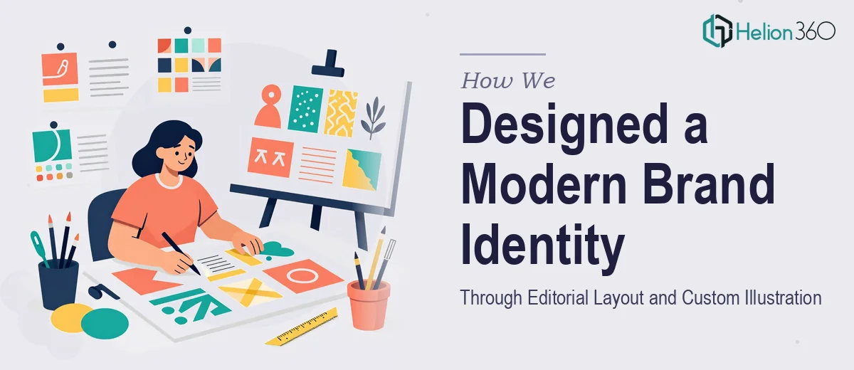 How We Designed a Modern Brand Identity Through Editorial Layout and Custom Illustration