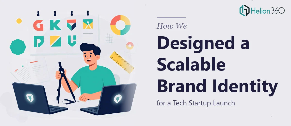 How We Designed a Modern, Scalable Logo Brand Identity for a Tech Startup Launch