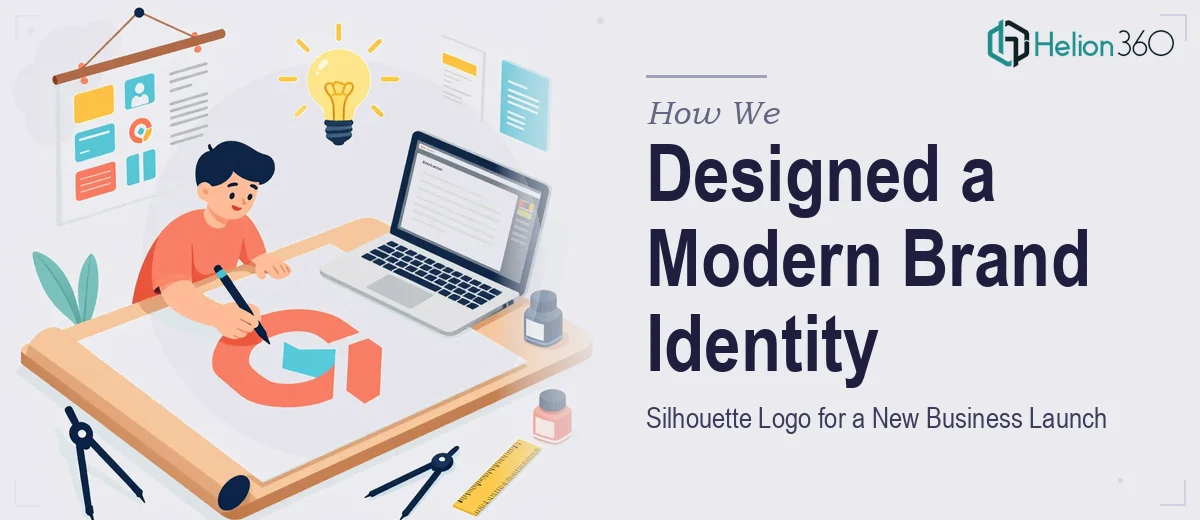 How We Designed a Modern Silhouette Logo Brand Identity for a New Business Launch