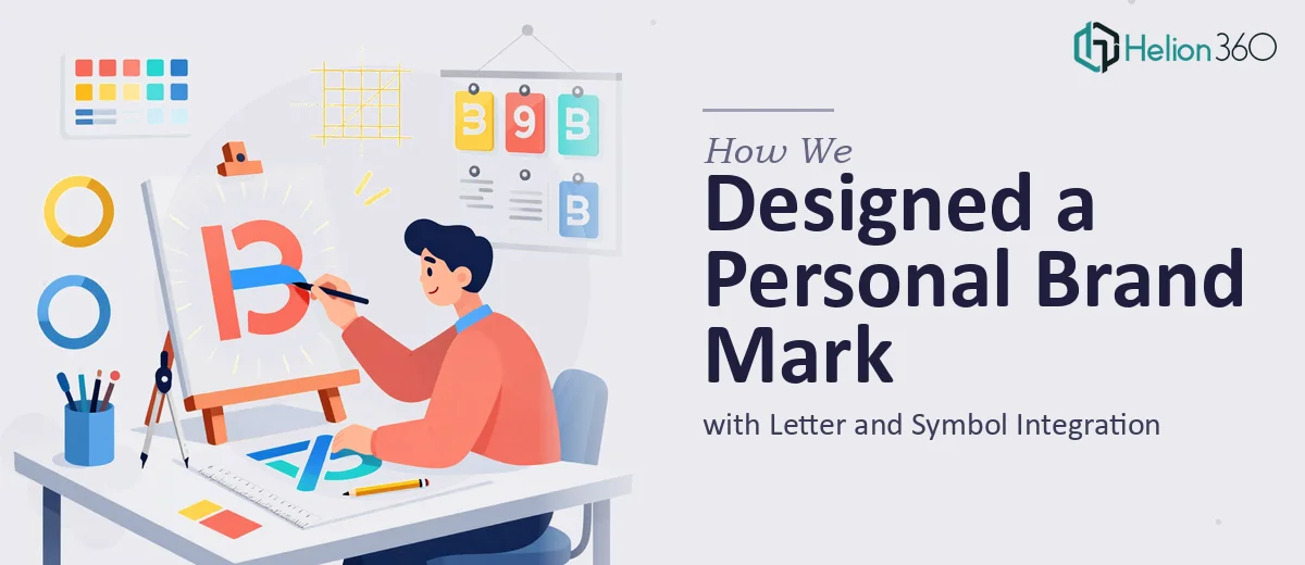 How We Designed a Professional Personal Brand Mark with Letter and Symbol Integration