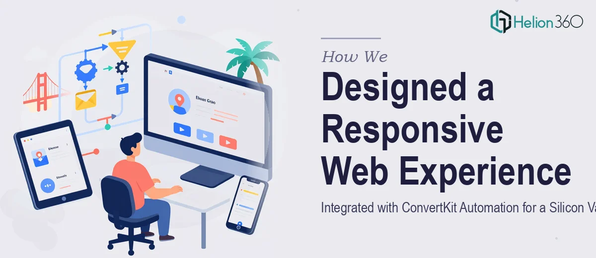 How We Designed a Responsive Web Experience Integrated with ConvertKit Automation for a Silicon Valley Tech Company