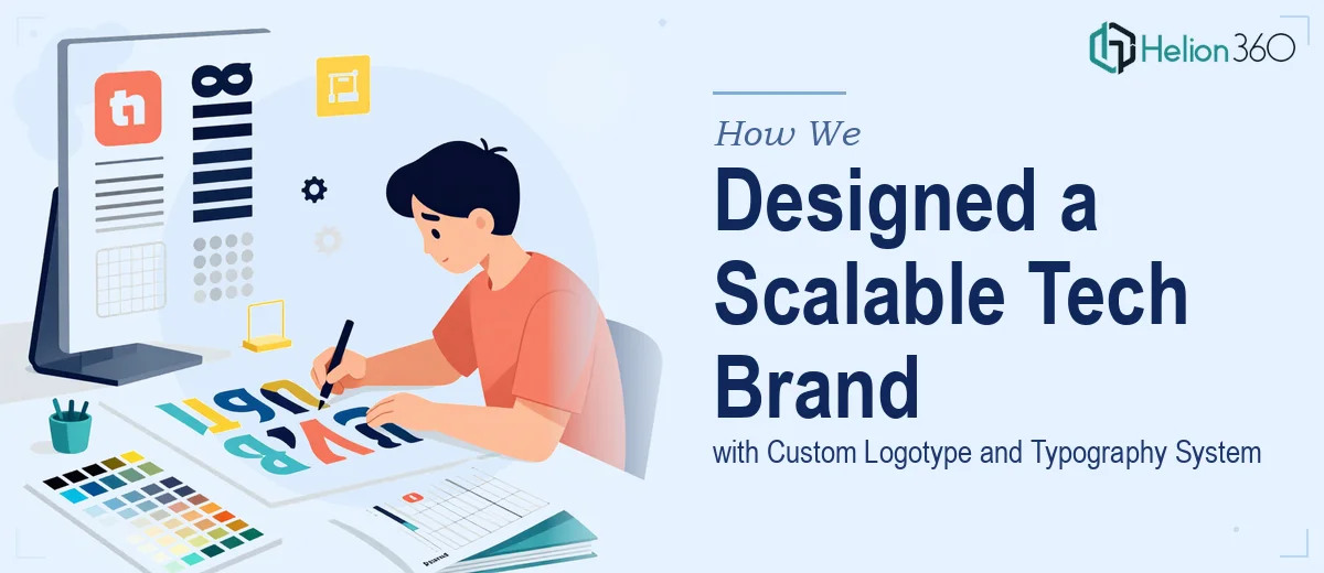 How We Designed a Scalable Tech Brand Identity with Custom Logotype and Typography System