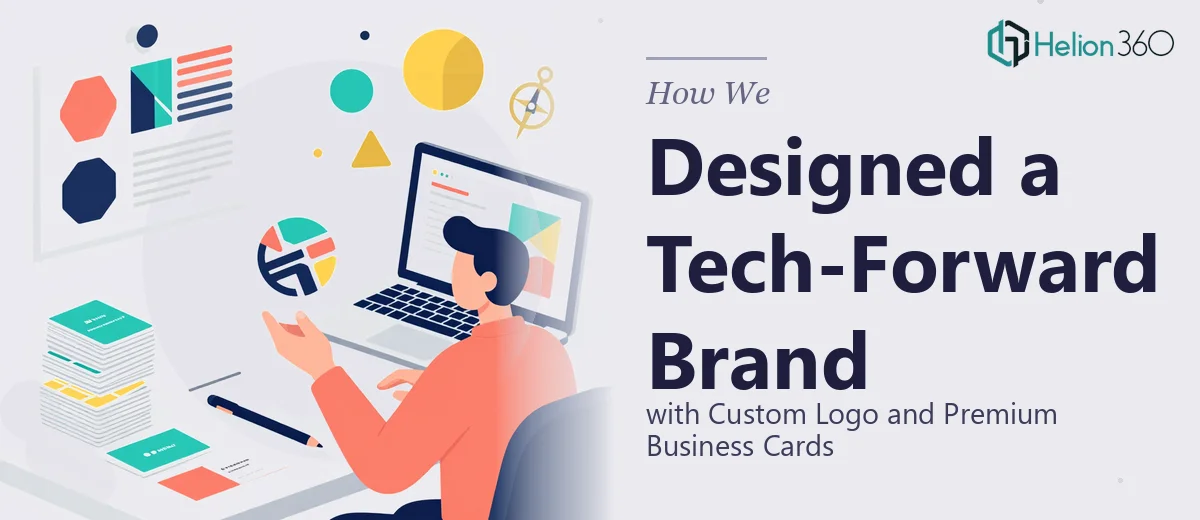 How We Designed a Tech-Forward Brand Identity with Custom Logo and Premium Business Cards