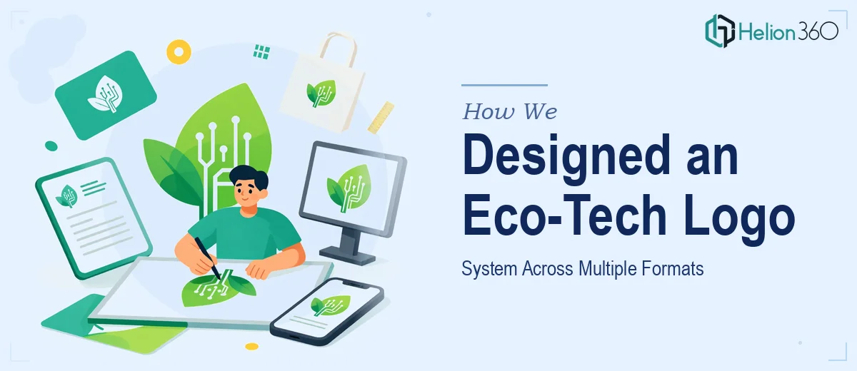 How We Designed a Versatile Eco-Tech Logo System Across Multiple Formats