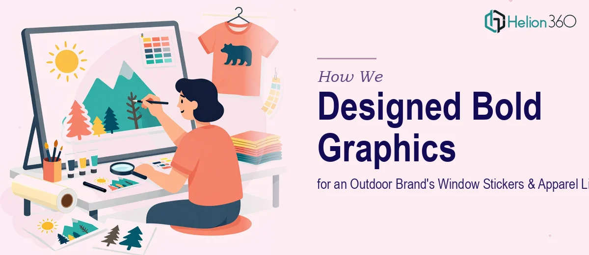 How We Designed Bold, Eye-Catching Graphics for an Outdoor Brand's Window Stickers & Apparel Line