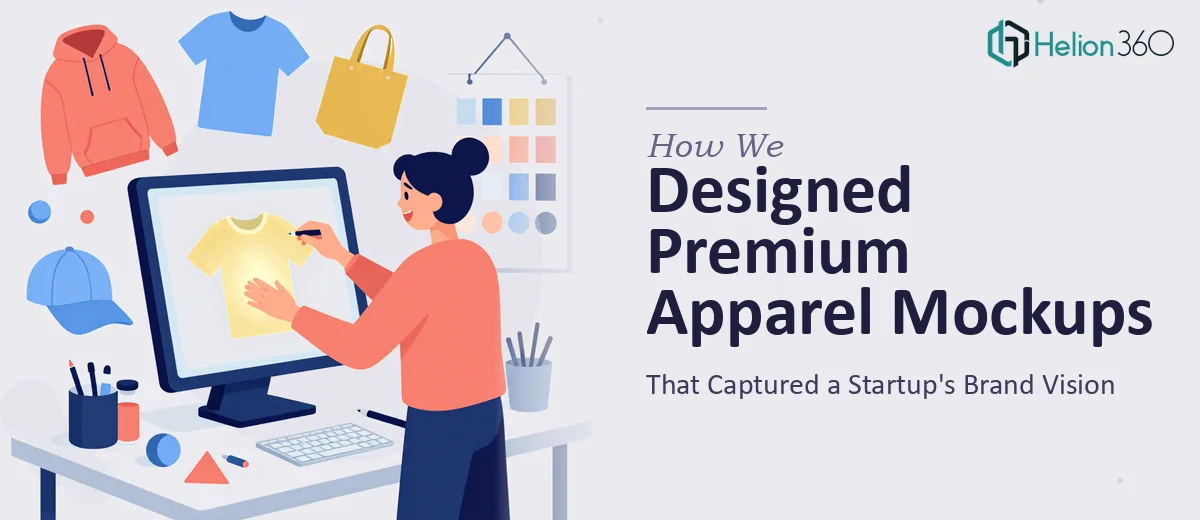 How We Designed Premium Apparel Mockups That Captured a Startup's Brand Vision