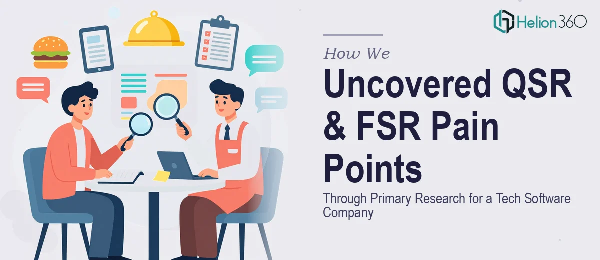 How We Executed Primary Research to Uncover QSR and FSR Pain Points for a Tech Software Company