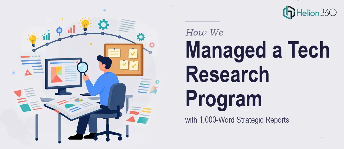 How We Managed an Ongoing Tech Product Research Program with 1,000-Word Strategic Reports
