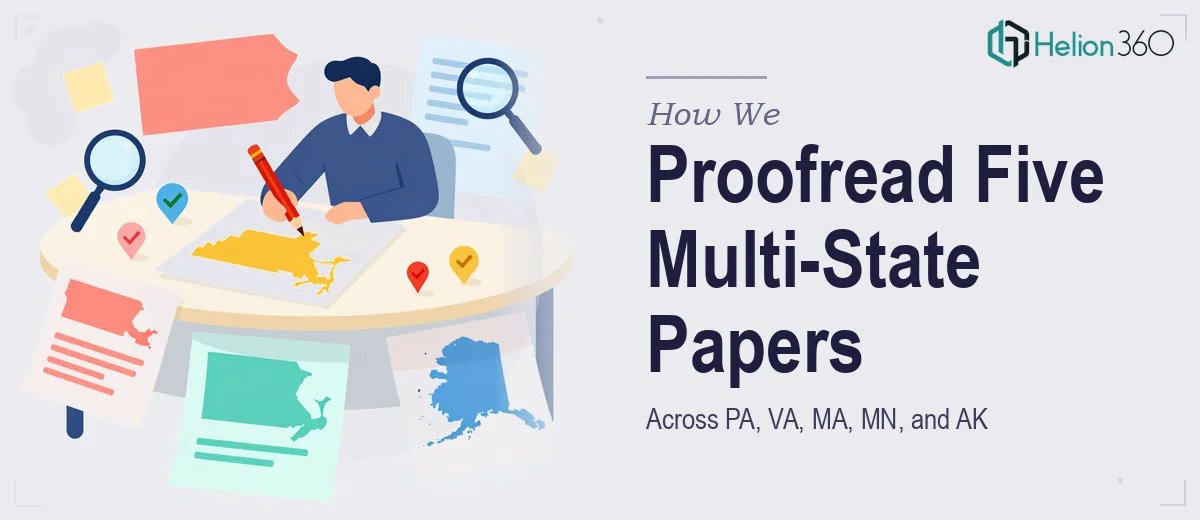How We Proofread Five Multi-State Research Papers Across PA, VA, MA, MN, and AK