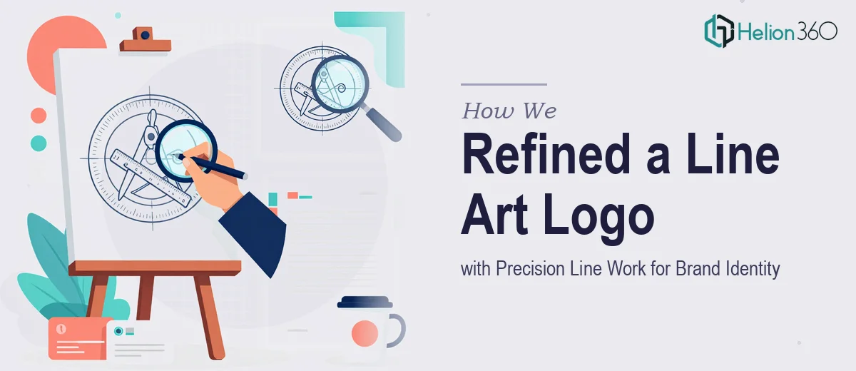 How We Refined a Line Art Logo with Precision Line Work for Brand Identity Alignment