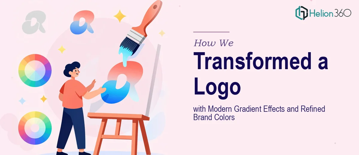 How We Transformed a Logo with Modern Gradient Effects and Refined Brand Colors