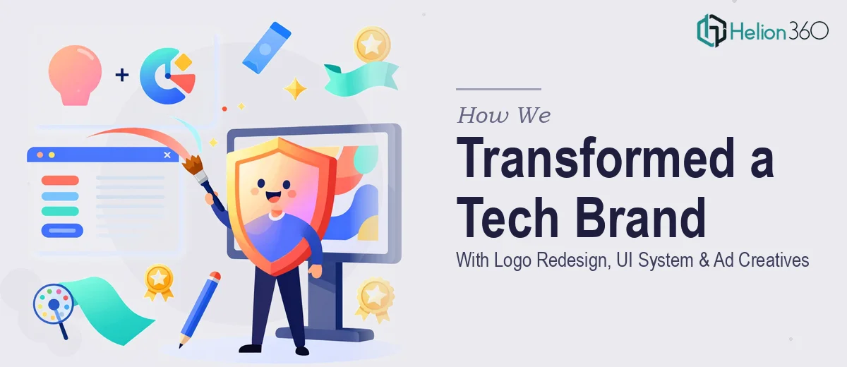 How We Transformed a Tech Brand's Visual Identity With Logo Redesign, UI System, and Ad Creatives