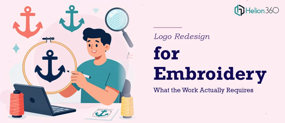 Logo Redesign for Embroidery: What the Work Actually Requires