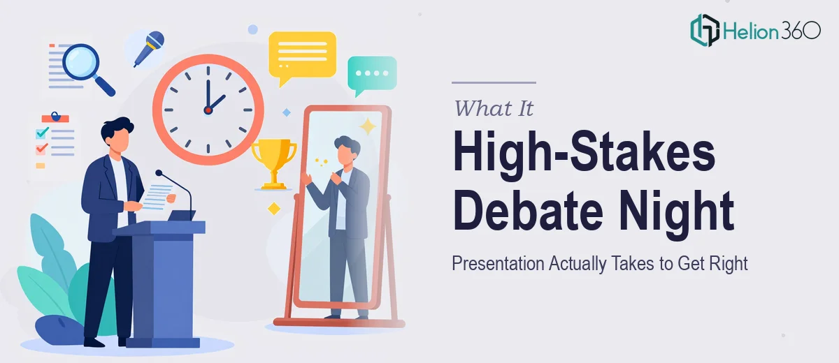 What a High-Stakes Debate Night Presentation Actually Takes to Get Right