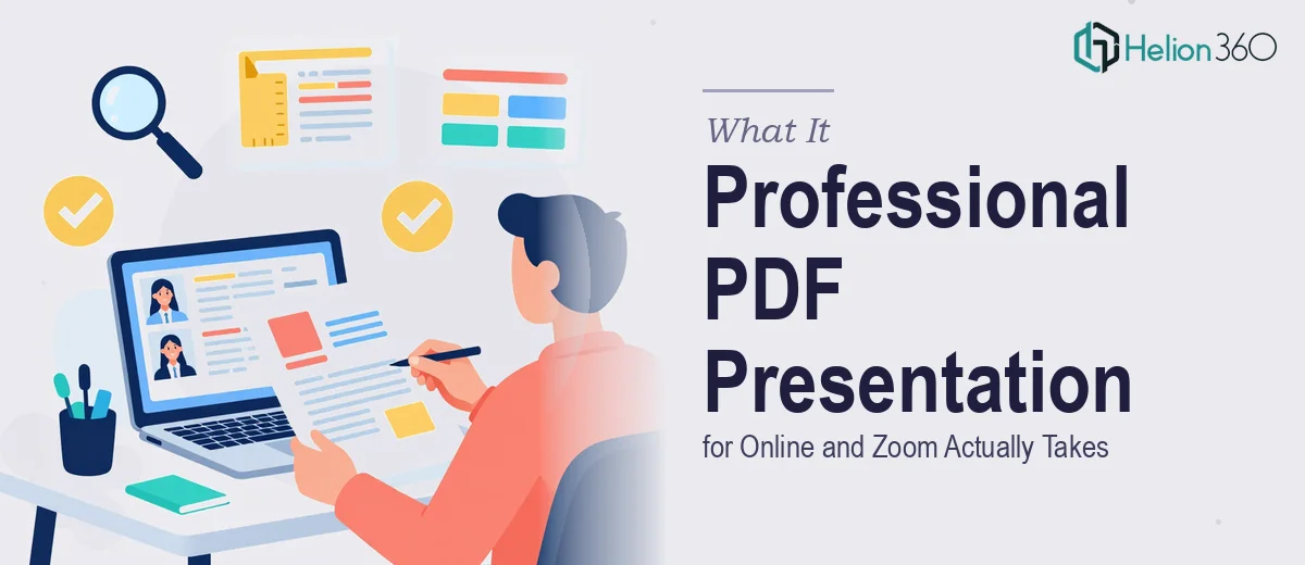 What a Professional PDF Presentation for Online and Zoom Actually Takes to Get Right