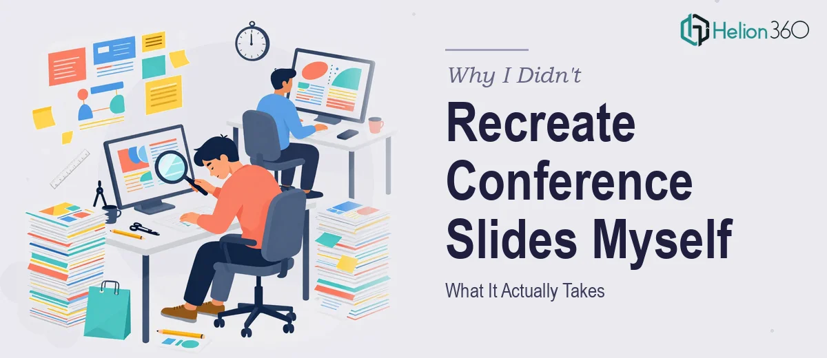 What Recreating Conference Presentation Slides Actually Takes — And Why I Didn't Do It Myself